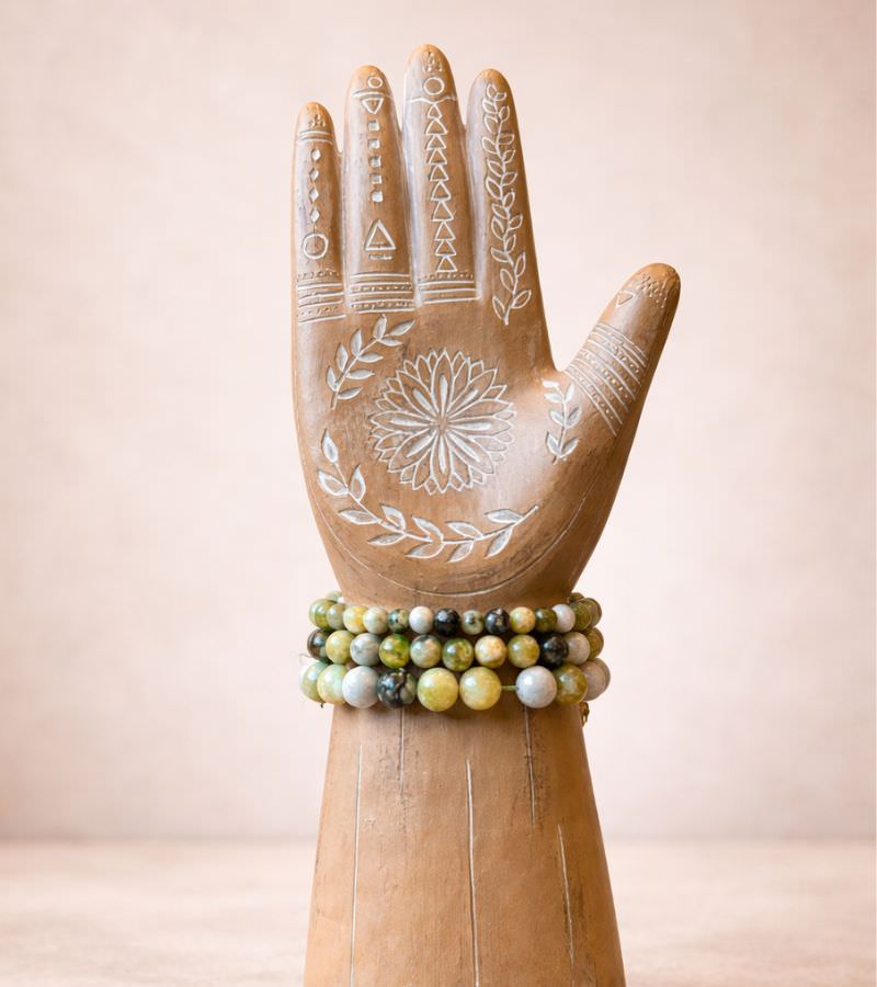 Serpentine Crystal Strech Bracelets