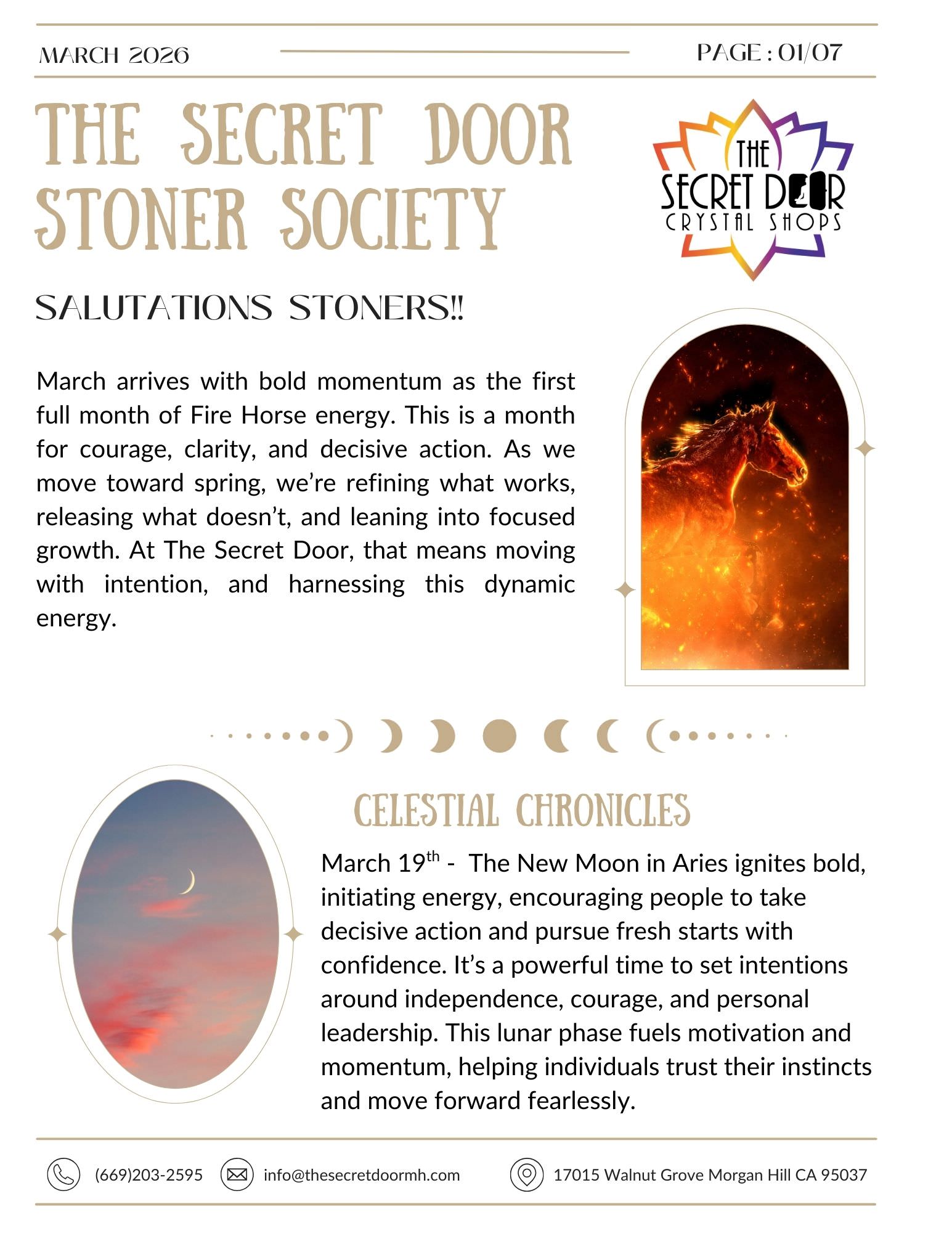 The Secret Door Newsletter