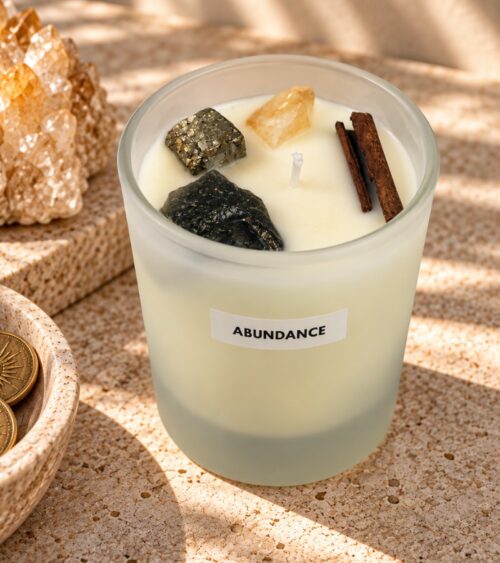 Crystals and Cinnamon - Abundance Candle