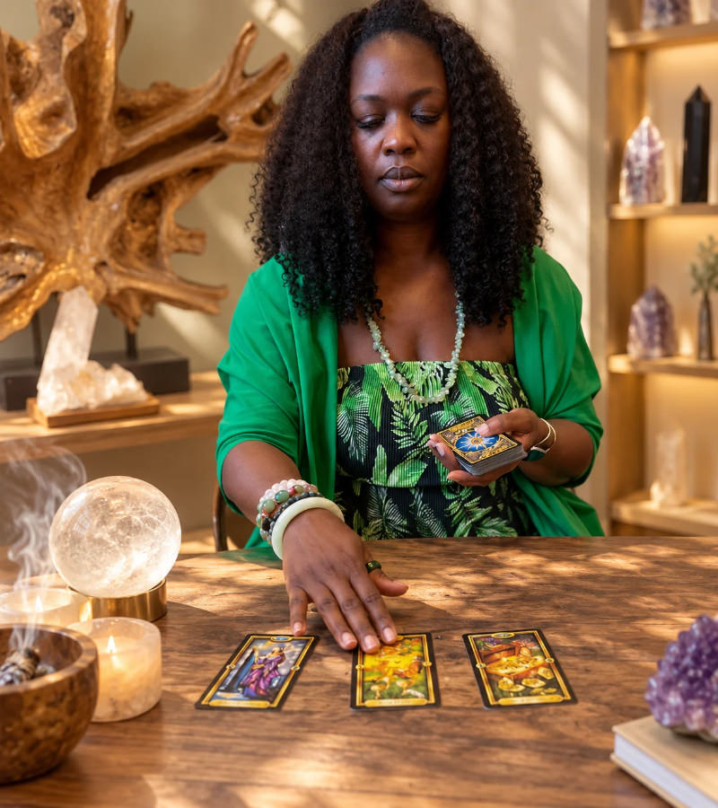 Raina in a Tarot Reading Raina in a Tarot Reading